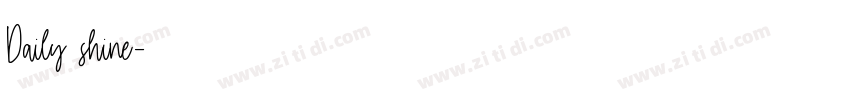Daily shine字体转换